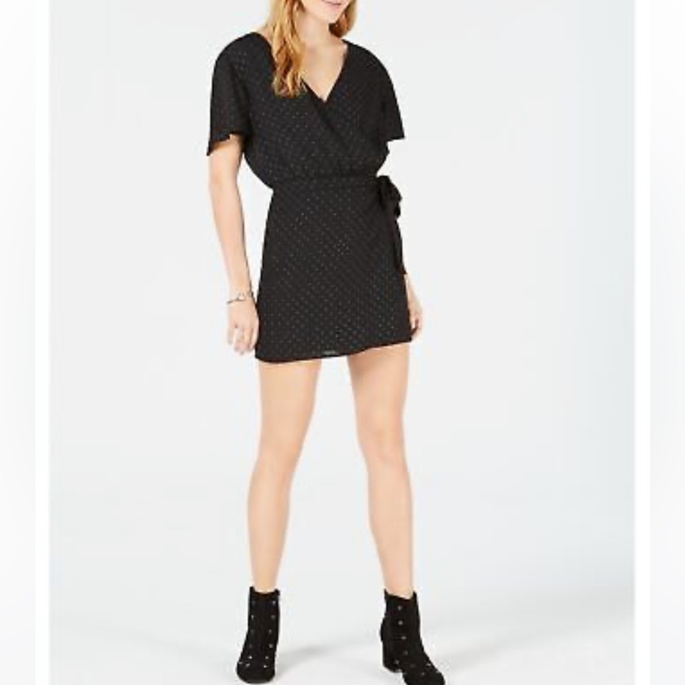 Maison Jules classic black and white polka dot dress/romper Size M